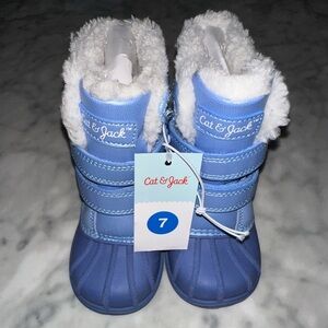 Cat & Jack Light Blue Snow Boots